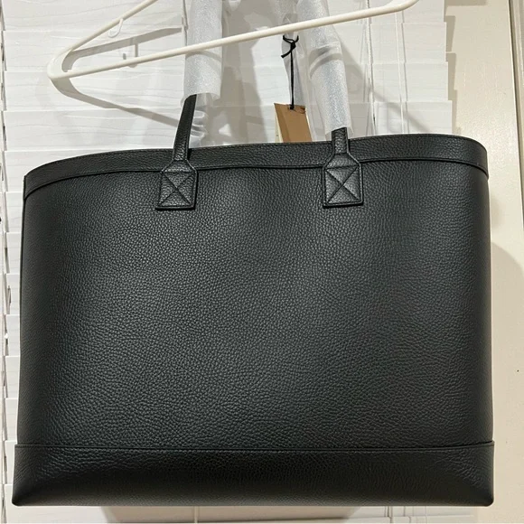 NWT Burberry Medium Black leather London tote - Picture 7 of 11